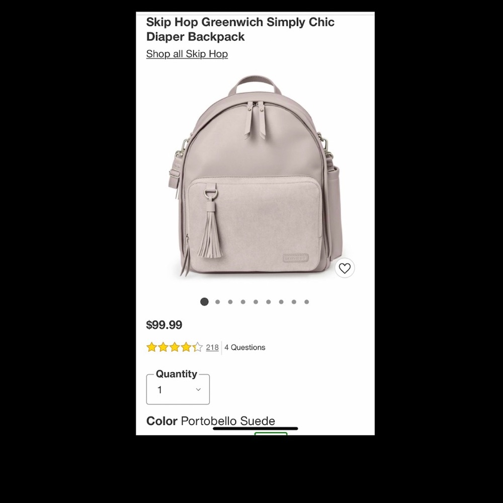 Skip hop Greenwich Diaper backpack brand new‼️‼️